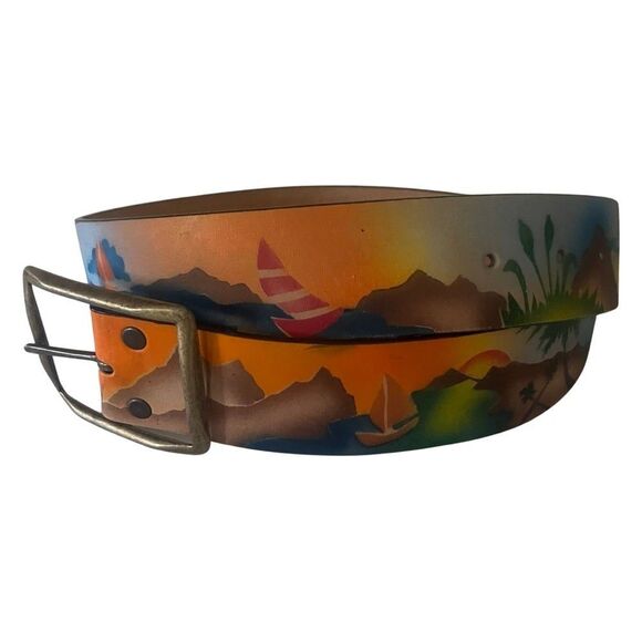 Vintage Other - VINTAGE 1975 Leegin American Designers Award Leather Belt Size 34